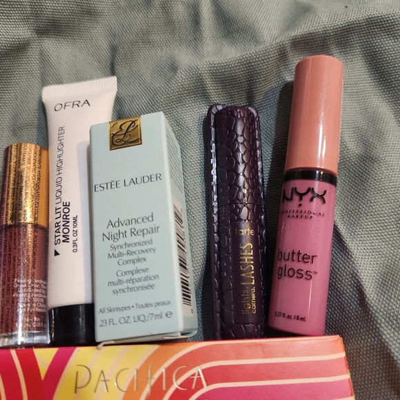 Makeup, Hair, & Skincare (New/Unused) Bundle with Small Green Clutch - Picture 4 of 6